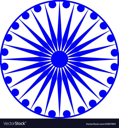 Ashok chakra Royalty Free Vector Image - VectorStock