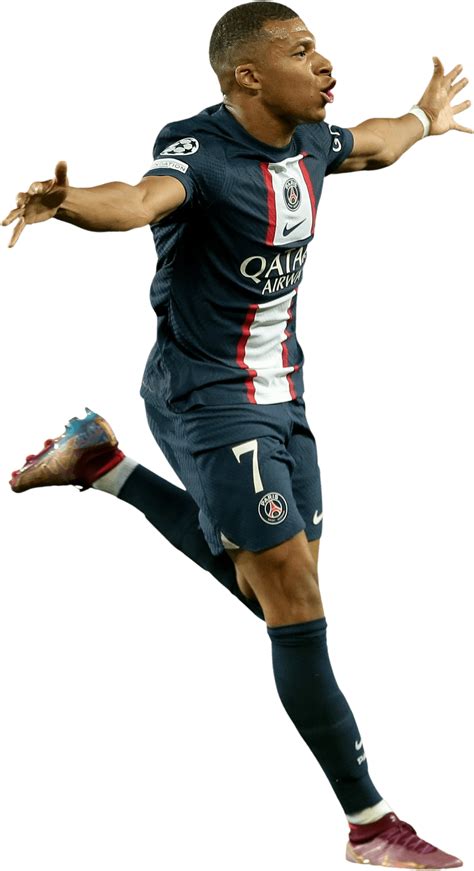 Kylian Mbappé Paris Saint-Germain football render - FootyRenders