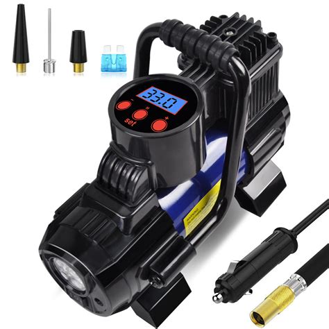 5 Heavy Duty Portable 12v 1 Car Tire Inflator Pump Air Compressor 140w 150 Psi