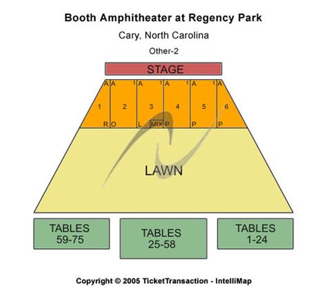 Booth Amphitheatre At Regency Park Tickets in Cary North Carolina ...