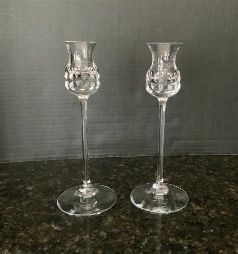 Kosta Boda Sweden Crystal Pair 2 Prince Candlestick | Etsy