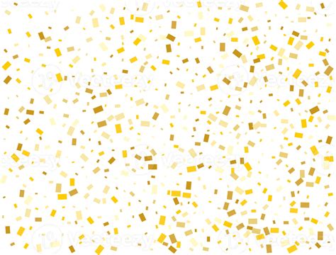 Gold Foil Rectangular Confetti 37296669 PNG