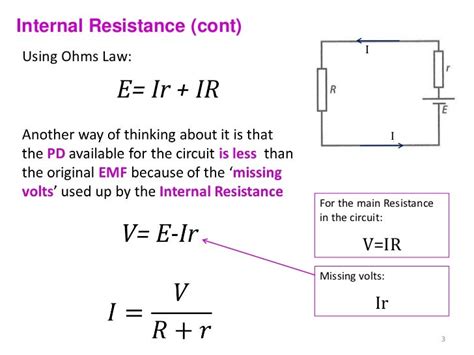 5.2 - Internal Resistance, Power & Combining Resistors