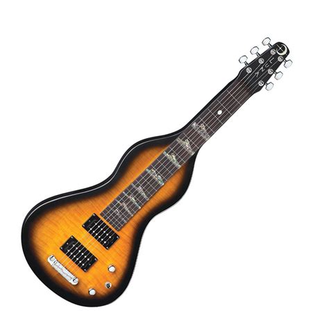 Luna Hawaiian Electric Lap Steel Guitar, Mahogany Weissenborn at Gear4music