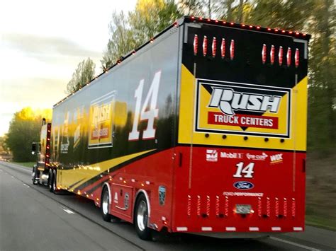 NASCAR, Hauler, Transporter, Rush Truck Centers | Peterbilt trucks, Car ...