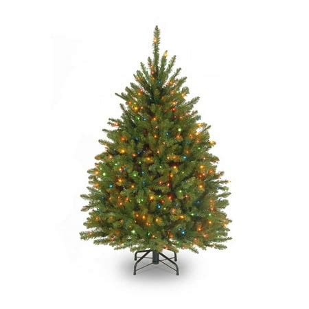 4' Pre-Lit Northern Pine Full Artificial Christmas Tree - Multi-Color ...