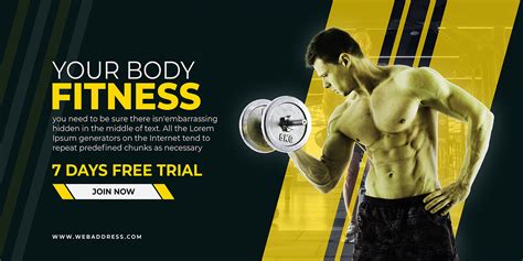 GYM BANNER DESIGN on Behance