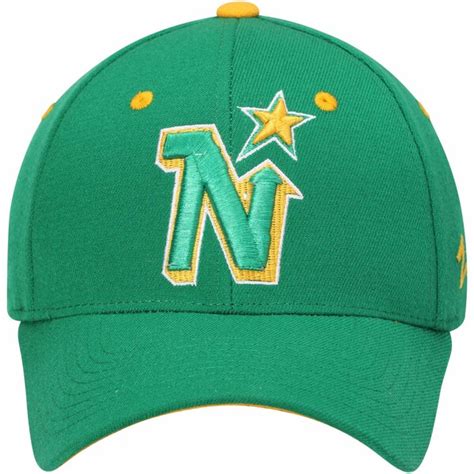 Mens Minnesota North Stars Zephyr Green Breakaway Flex Hat - Shop.NHL.com