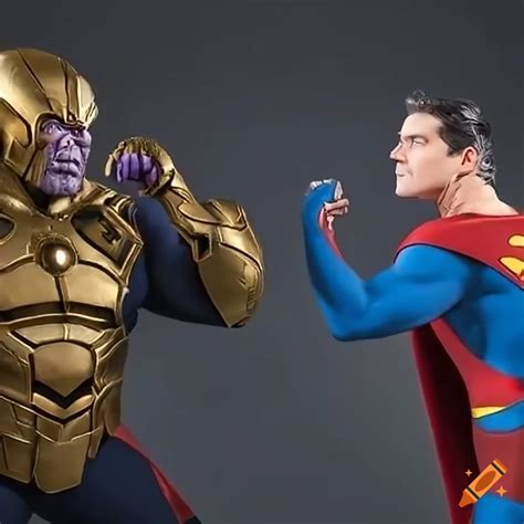 Thanos vs superman in an epic battle