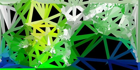 Dark blue, green vector geometric polygonal layout. 1876367 Vector Art at Vecteezy