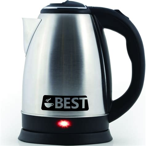 Best Electric Tea Cordless Kettle with Rapid Boil Technology, 2.0 Liter, Brushed Nickel ...