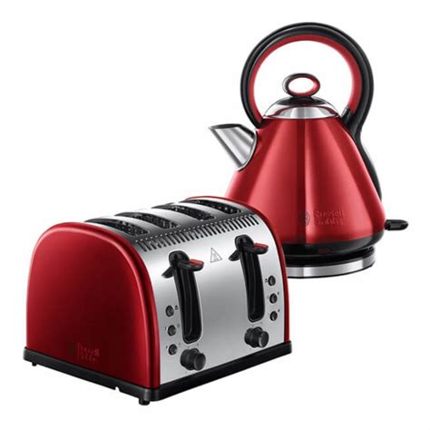 Russell Hobbs Legacy Kettle & Toaster Set Red BRAND NEW - Kettle and Toaster Man