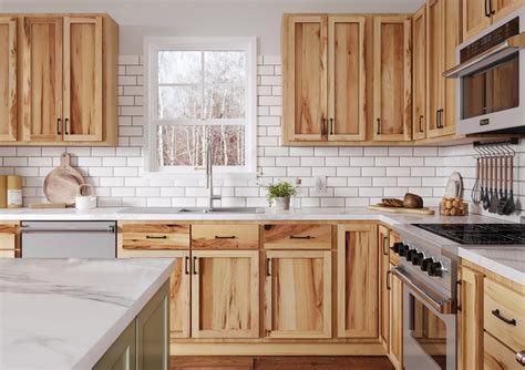 Rustic Hickory Kitchen Cabinets