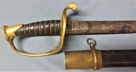 Civil War Confederate McElroy Infantry Officer sword, Macon, Georgia ...