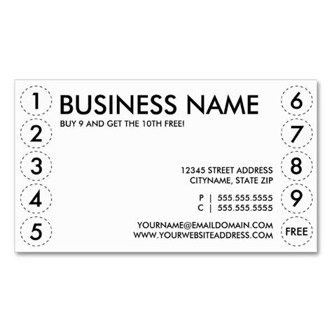 plain punch card | Zazzle.com | Printing business cards, Punch cards ...