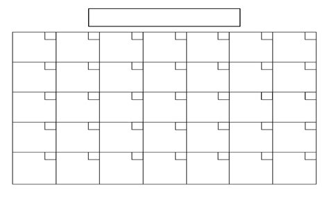 Blank Calendar With No Dates - Example Calendar Printable