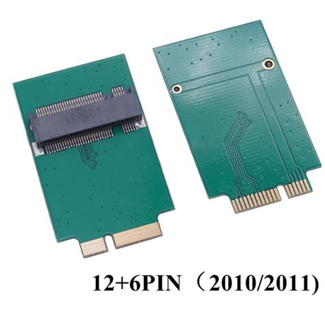 Плата Адаптер M.2 NGFF SSD A 12 + 6 Pin для MacBook Air 2010 2011 A1370 A1369 — Купить Недорого ...