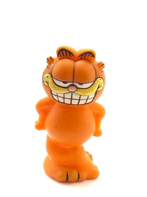 Vintage Mr. Garfield With a Funny Smile Figurine Cat | Etsy