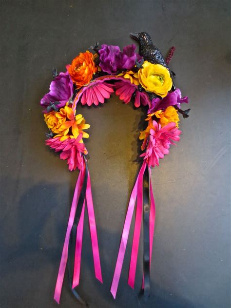 Dia De Los Muertos Headband, Day of the Dead Headpiece, Flower Crown, Day of the Dead Headband ...