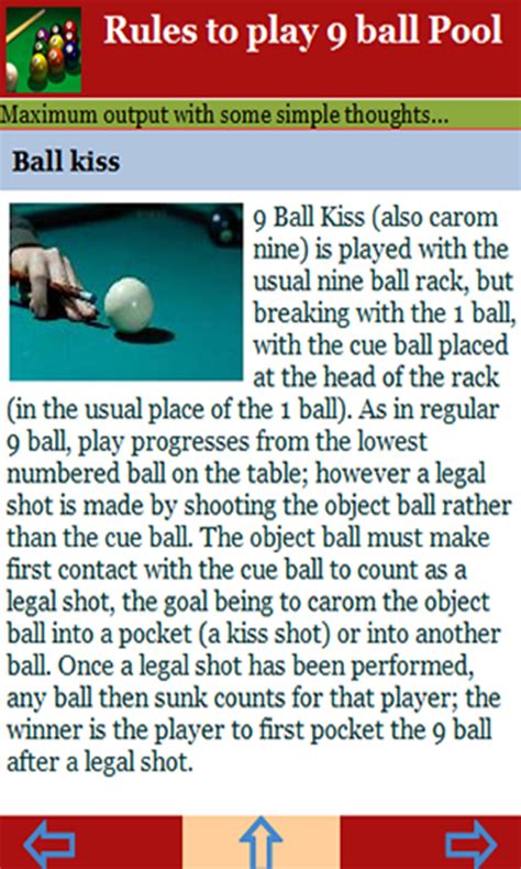 Rules to play 9 ball Pool:Amazon.com:Appstore for Android