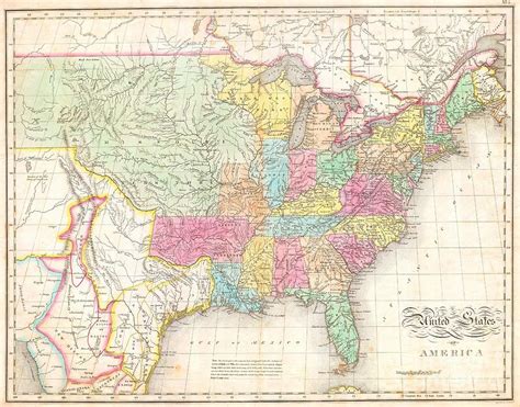 1823 Melish Map of the United States of America Photograph by Paul Fearn - Fine Art America