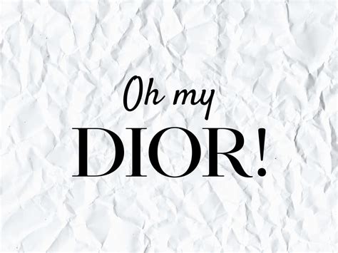 Oh My Dior SVG