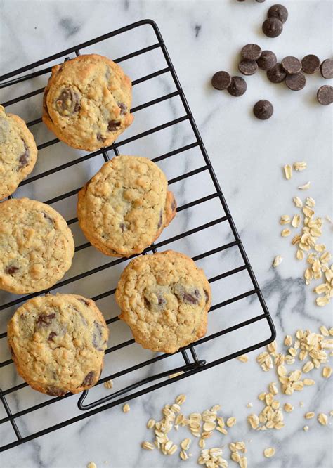 Oatmeal Chocolate Chip Cookies | With Two Spoons