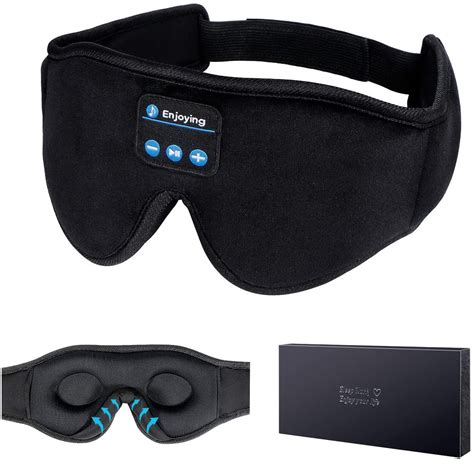 "Happyline" Sleep Headphones, 3D Sleep Mask Bluetooth 5.0 Wireless Music Eye Mask,Sleeping ...