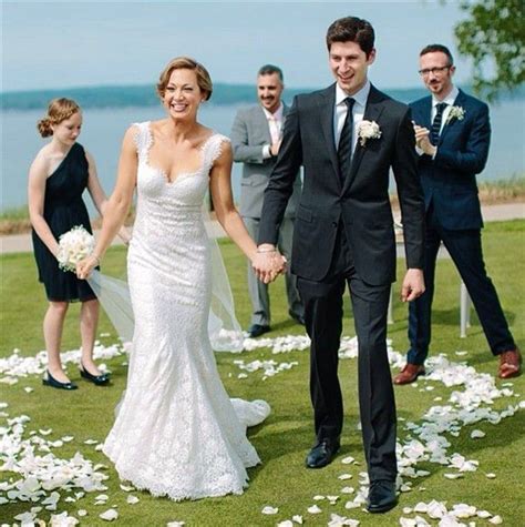 "Good Morning America" meteorologist Ginger Zee tied the knot with fiance Ben Aaron on Saturday ...