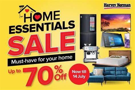 Harvey Norman Home Essentials Sale Up To 70% OFF (valid until 14 July 2020)