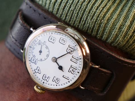 Trench Watch with solid silver hinged case – The Watch Collector