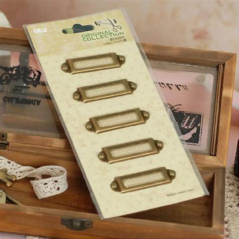 antique brass finish label holders,handmade metal label frames for file ...