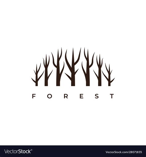 Forest logo Royalty Free Vector Image - VectorStock