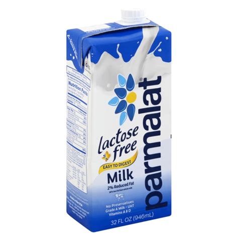 Parmalat Lactose Free 2% Reduced-Fat Grade A Milk, 32 oz.