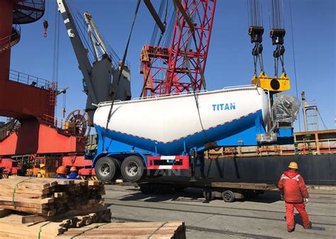 TITAN Vehicle dry bulk cement truck,bulk cement truck cement bulker transportation with 2 axle