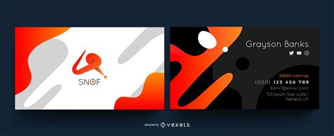 Abstract Creative Business Card Design Vector Download