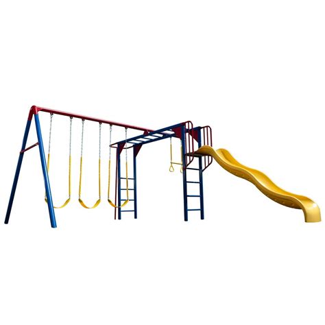 Lifetime Monkey Bar Adventure Metal Swing Set, 90177 - Walmart.com ...