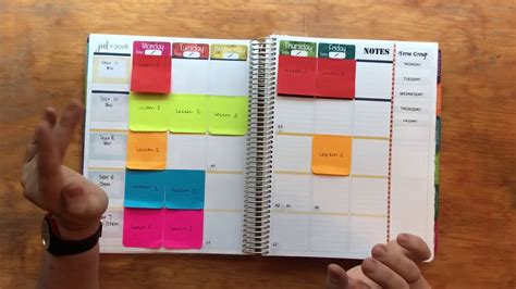 How I Set Up My Erin Condren Teacher Planner - YouTube