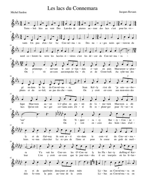 Les lacs du Connemara Sheet music for Piano (Solo) | Musescore.com