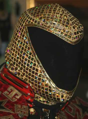 Tinieblas Commerical Metallic Gold Mask - Official Product