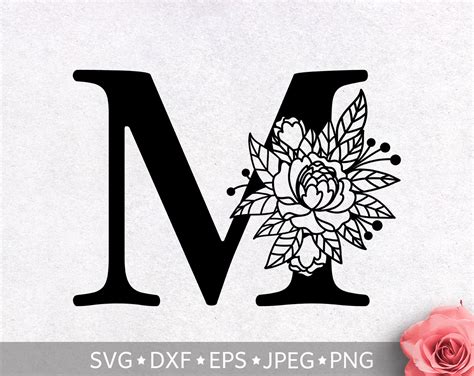 Letter M Monogram SVG