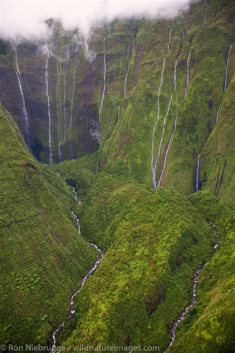 waterfalls, Kauai, Hawaii | Photos by Ron Niebrugge