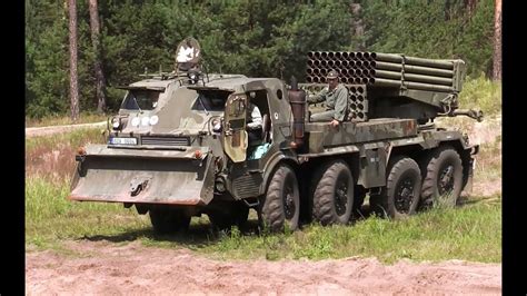 Army offroad truck 8x8 Tatra RM-70 Grad multiple rocket launcher - YouTube