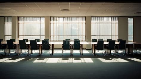 Desk Empty Office Background Stock Illustration - Illustration of ...