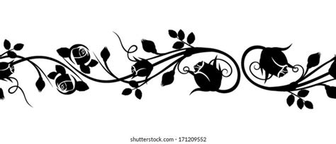 1,604 Flower Outlines Vines Black White Images, Stock Photos & Vectors ...