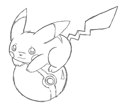 Pikachu Jumping Coloring Page Coloring Pages