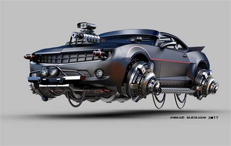 HOVER CAMARO, , machadoj - CGSociety | Camaro, Hover car, Flying car