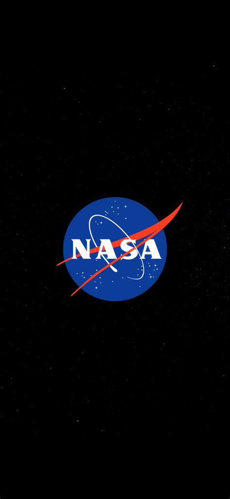 1242x2688 Nasa Logo Black Oled 5k Iphone XS MAX HD 4k Wallpapers ...