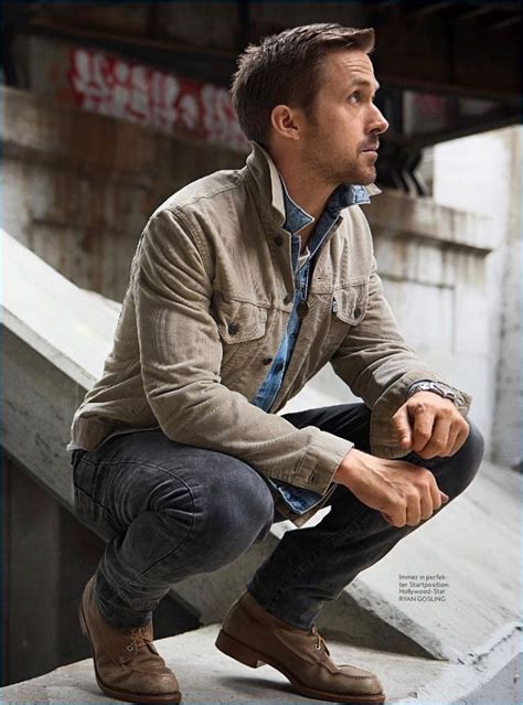 Going casual, Ryan Gosling appears in a photo shoot for InStyle Men ...