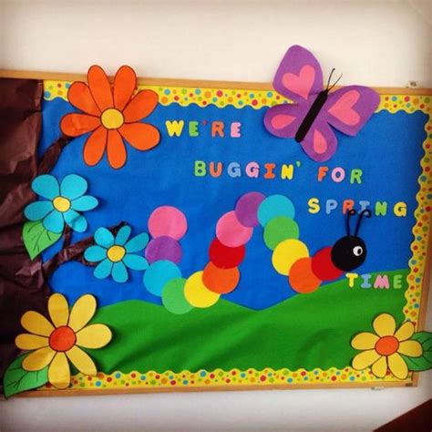 15 March Bulletin Board Ideas for Spring Classroom decoration - Hike n Dip | Spring bulletin ...